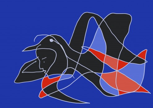 An image created by Brazilian artist Siron Franco for the Five Years Too Many campaign. 